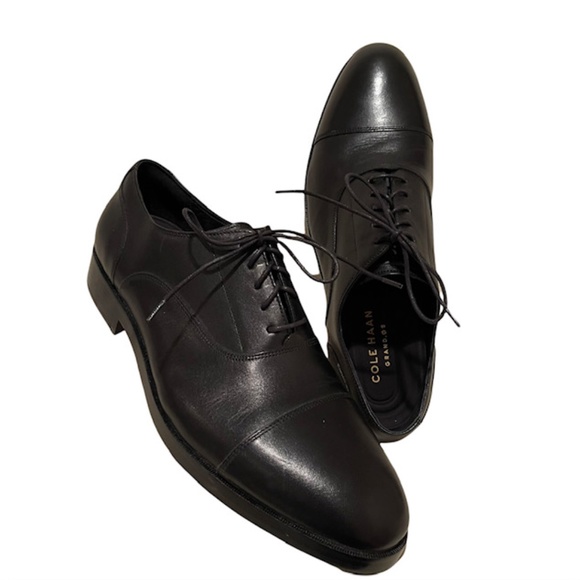 Cole Haan Shoes | Cole Haan Harrison Grand 2.0 Cap Toe Derby, Size 11.5 | Color: Black | Size: 11.5 | Hadtohaveit50's Closet